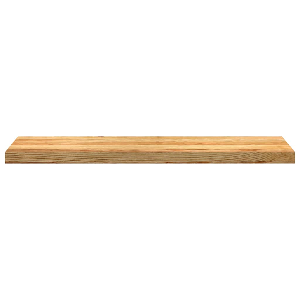 Vensterbanken 2 st 100x25x2 cm massief eikenhout lichtbruin