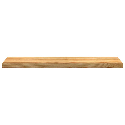 Vensterbanken 2 st 100x25x2 cm massief eikenhout lichtbruin