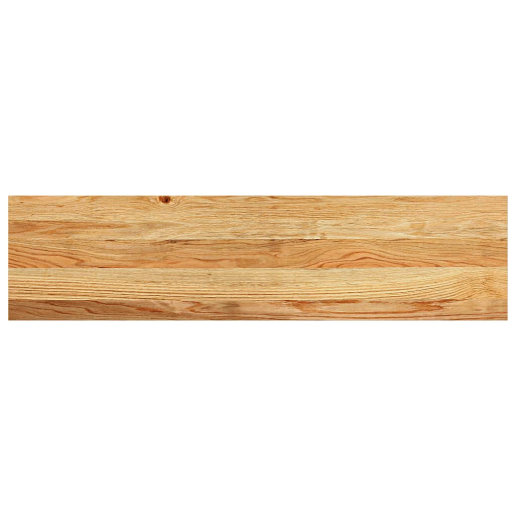 Vensterbanken 2 st 100x25x2 cm massief eikenhout lichtbruin