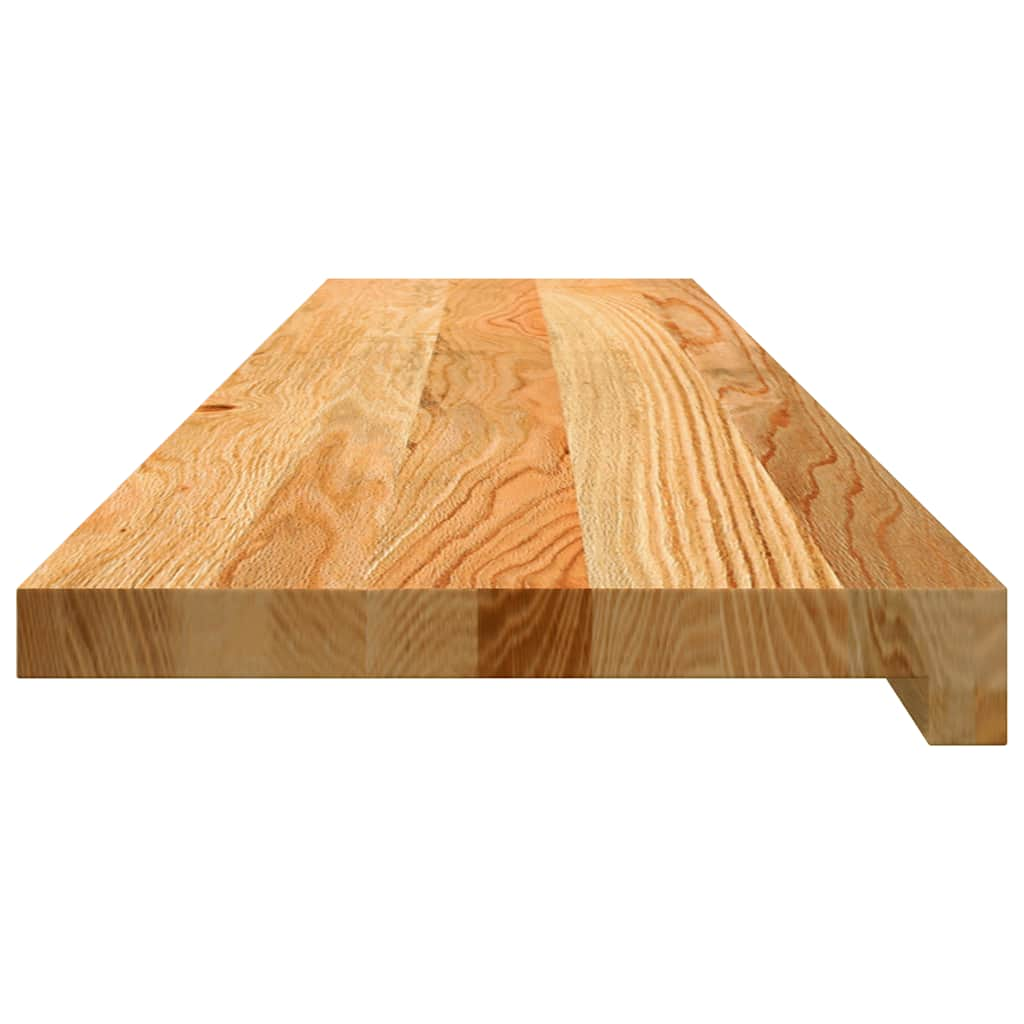 Vensterbanken 2 st 110x25x2 cm massief eikenhout lichtbruin