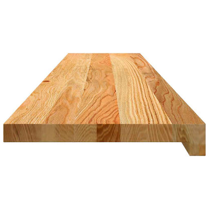 Vensterbanken 2 st 120x25x2 cm massief eikenhout lichtbruin