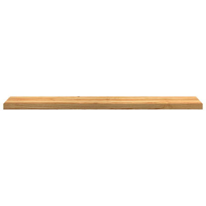 Vensterbanken 2 st 140x25x2 cm massief eikenhout lichtbruin