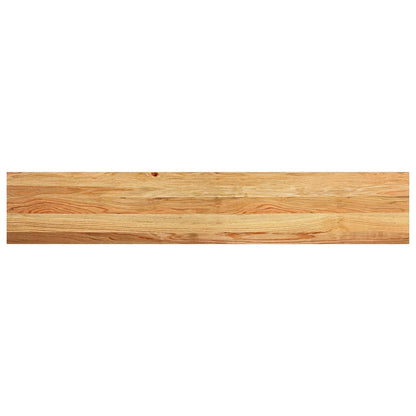 Vensterbanken 2 st 140x25x2 cm massief eikenhout lichtbruin