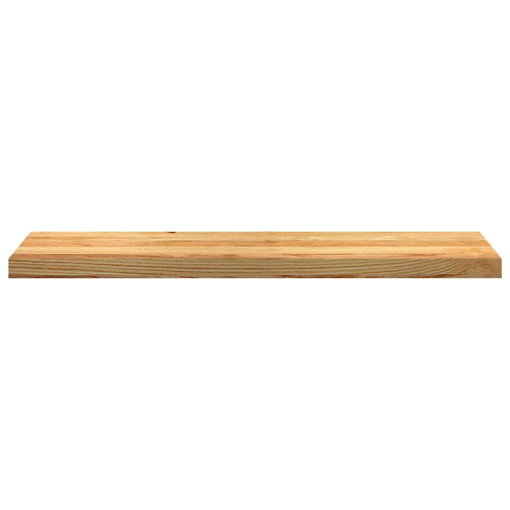 Vensterbanken 2 st 100x30x2 cm massief eikenhout lichtbruin