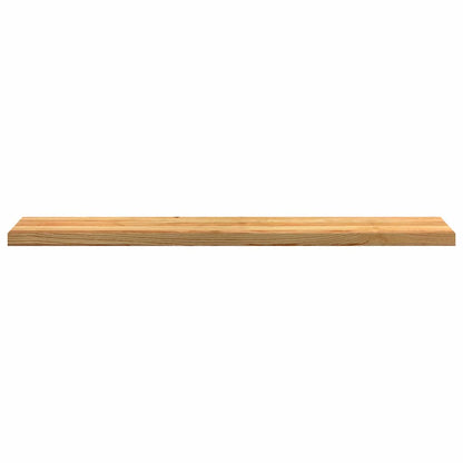 Vensterbanken 2 st 140x30x2 cm massief eikenhout lichtbruin