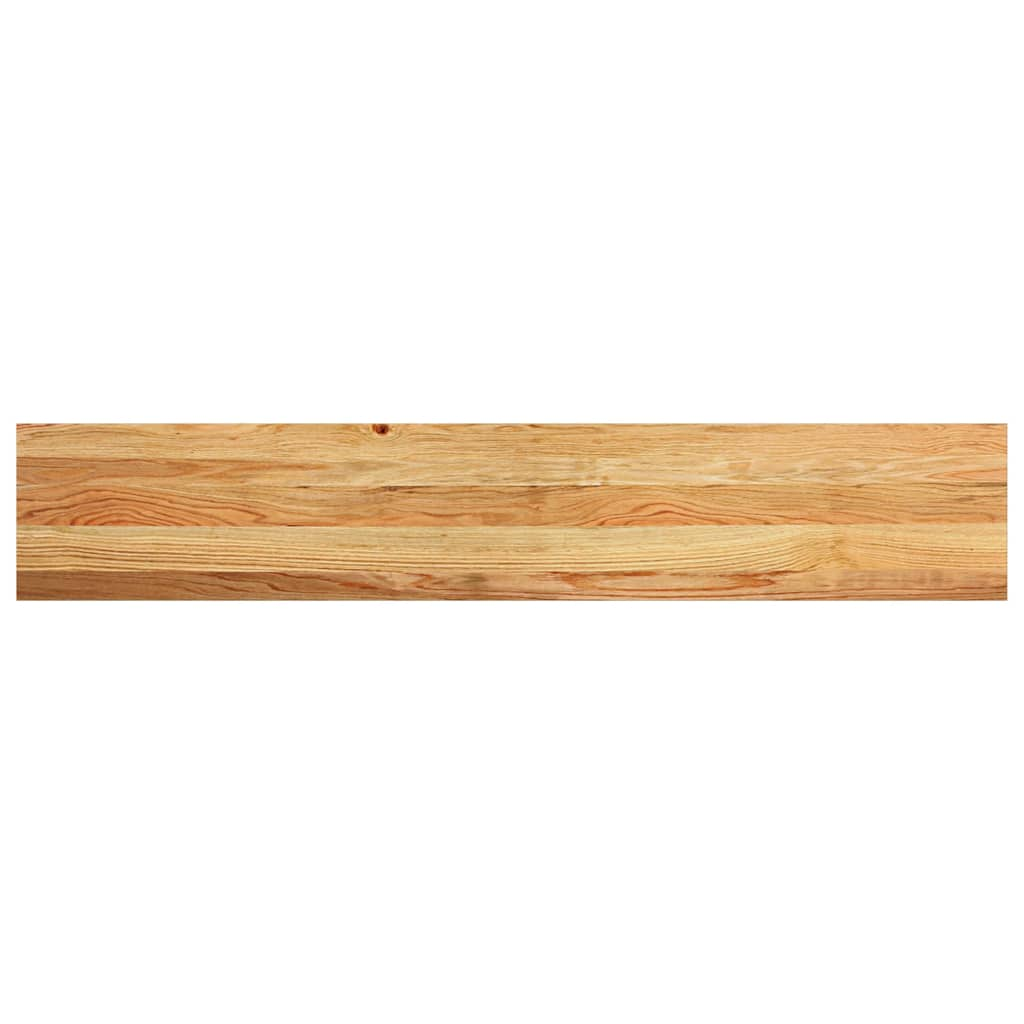 Vensterbanken 2 st 140x30x2 cm massief eikenhout lichtbruin