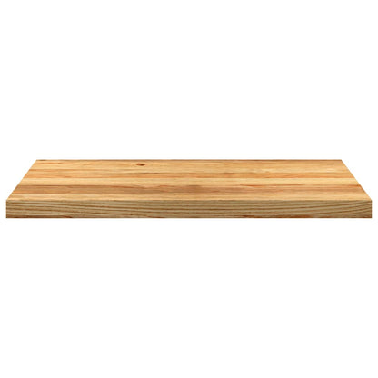 Vensterbanken 2 st 80x40x2 cm massief eikenhout lichtbruin