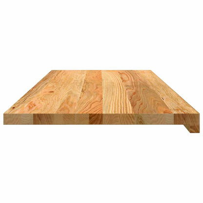 Vensterbanken 2 st 100x40x2 cm massief eikenhout lichtbruin