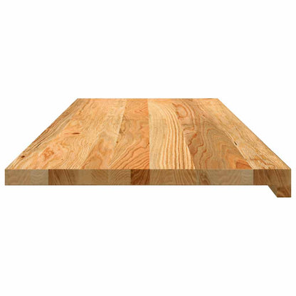 Vensterbanken 2 st 110x40x2 cm massief eikenhout lichtbruin