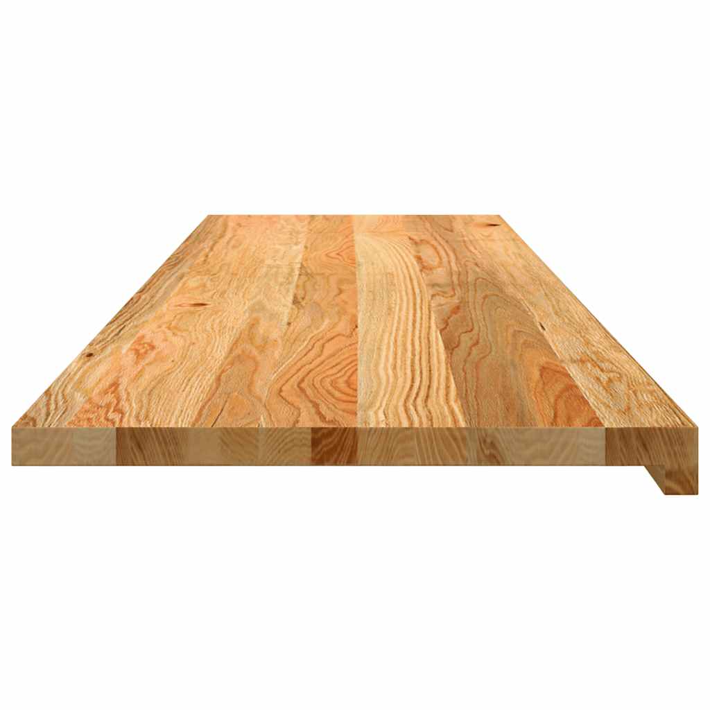 Vensterbanken 2 st 140x40x2 cm massief eikenhout lichtbruin