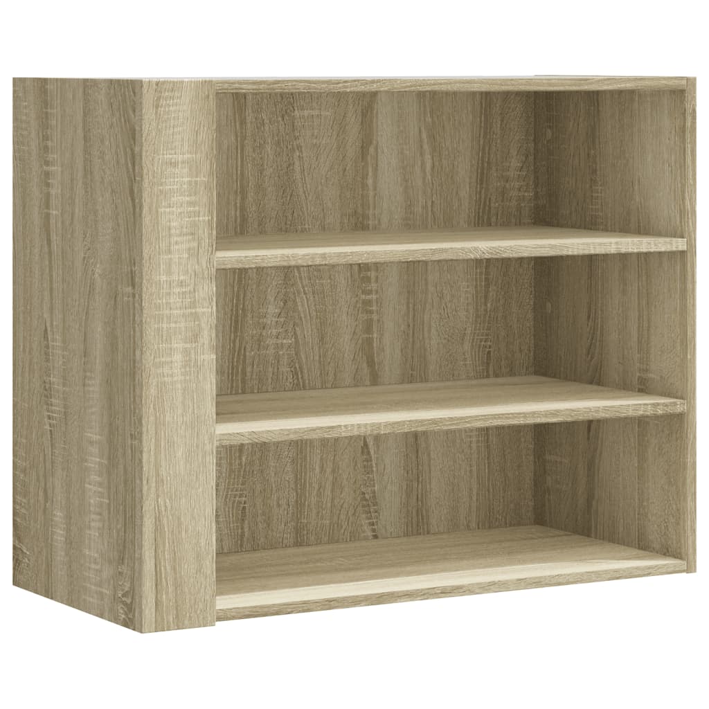 Wandkast 75x35x60 cm bewerkt hout sonoma eikenkleurig