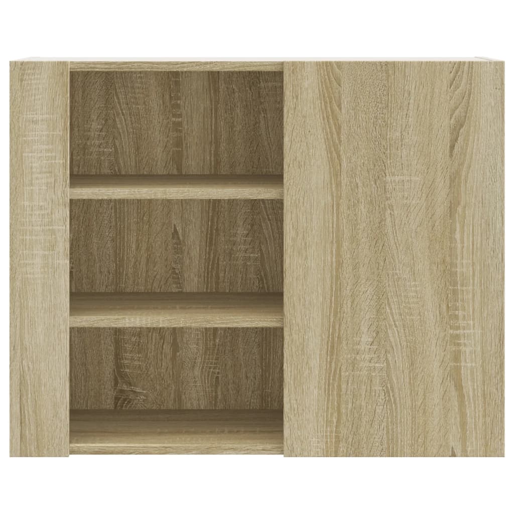 Wandkast 75x35x60 cm bewerkt hout sonoma eikenkleurig