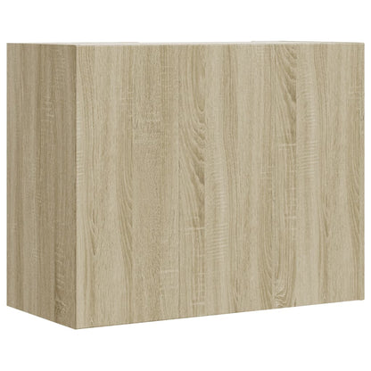 Wandkast 75x35x60 cm bewerkt hout sonoma eikenkleurig