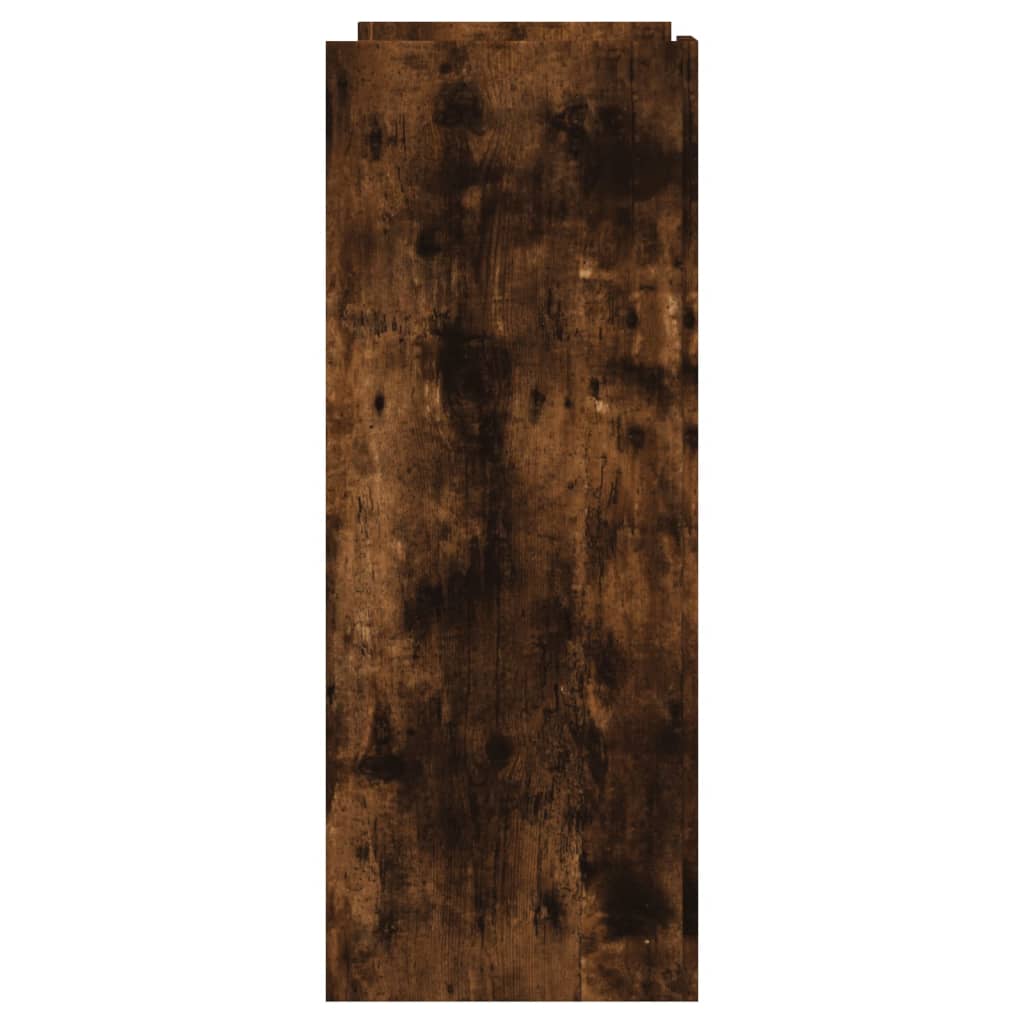 Wandtafel 100x35x90 cm bewerkt hout gerookt eikenkleurig