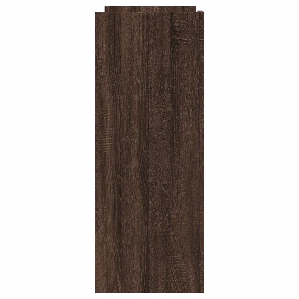 Wandtafel 100x35x90 cm bewerkt hout bruin eikenkleurig