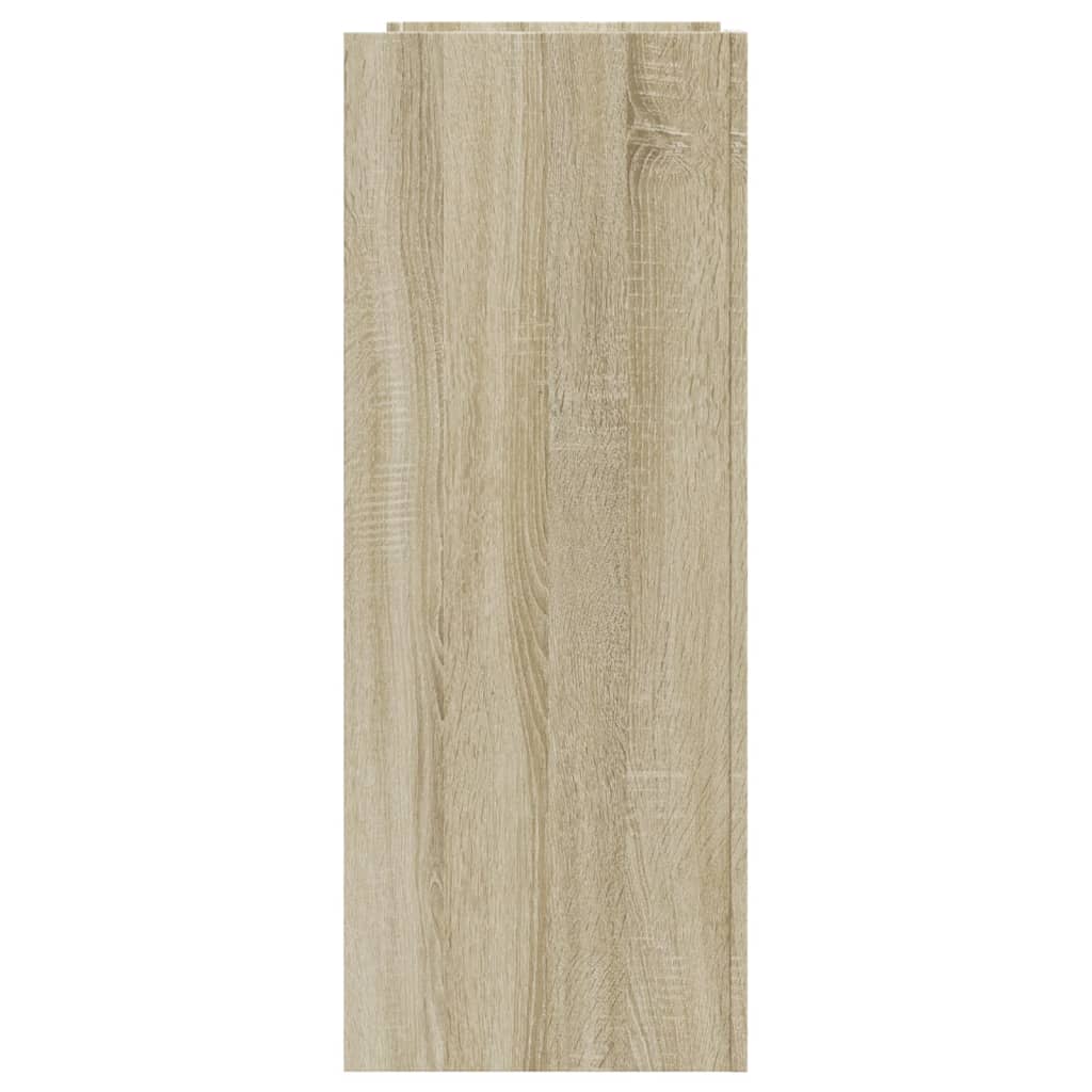 Wandtafel 100x35x90 cm bewerkt hout sonoma eikenkleurig