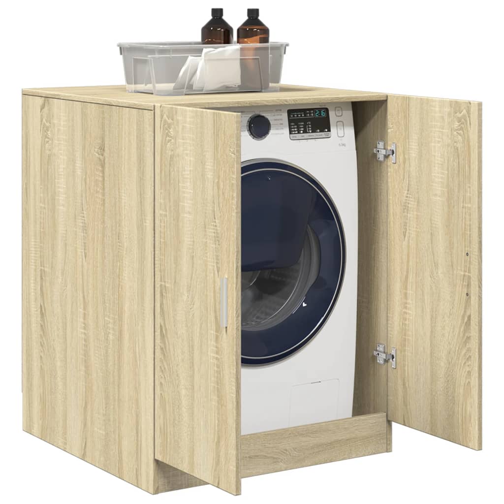 Wasmachinekast 70,5x71,5x91,5 cm sonoma eikenkleurig