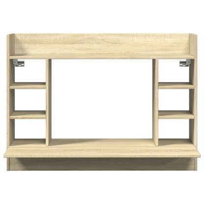 Wandbureau 105x48x75 cm bewerkt hout sonoma eikenkleurig