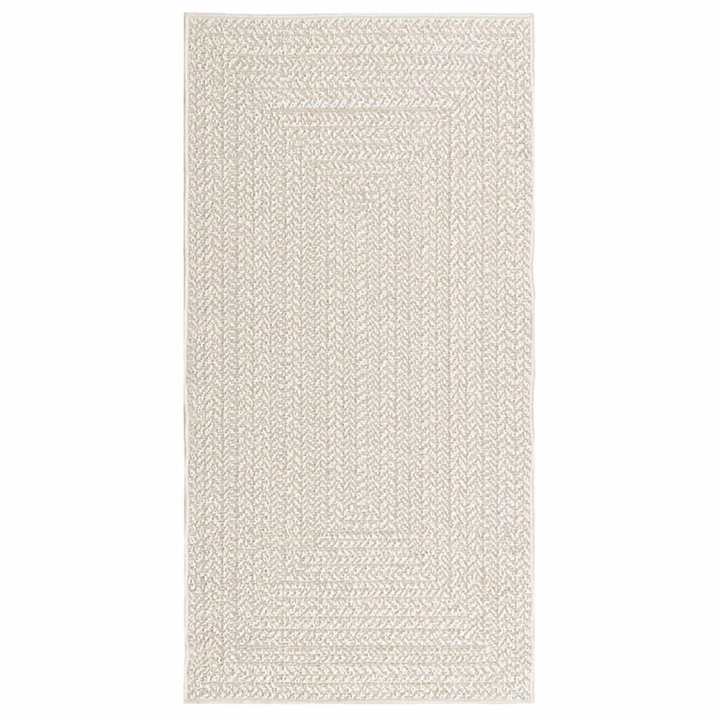 Vloerkleed ZIZUR room binnen en buiten 80x150 cm jute look