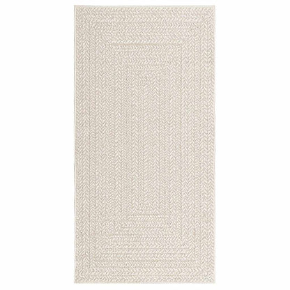 Vloerkleed ZIZUR room binnen en buiten 80x150 cm jute look