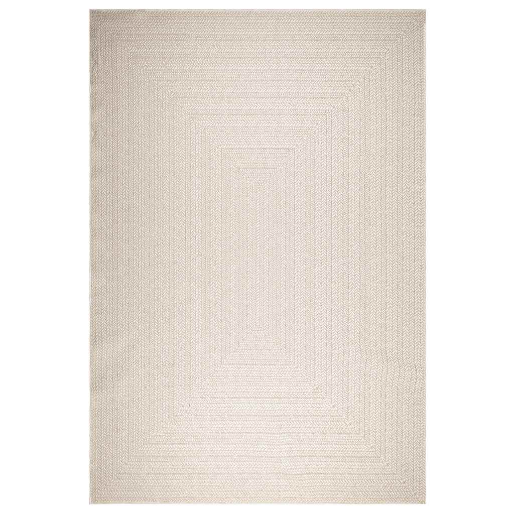 Vloerkleed ZIZUR room binnen en buiten 240x340 cm jute look