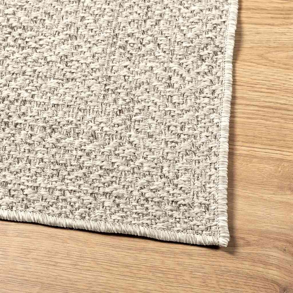 Vloerkleed ZIZUR room binnen en buiten 240x340 cm jute look