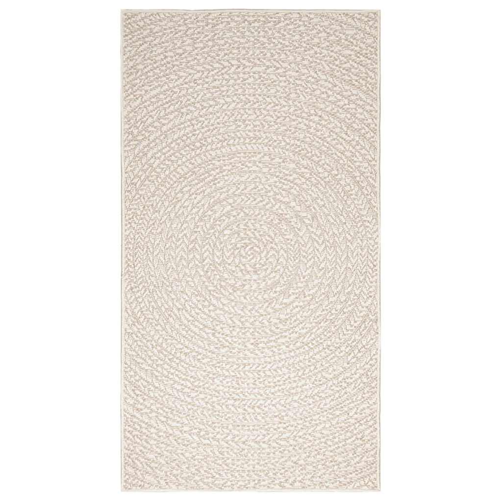 Vloerkleed ZIZUR room binnen en buiten 80x150 cm jute look