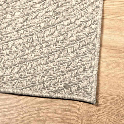 Vloerkleed ZIZUR room binnen en buiten 140x200 cm jute look