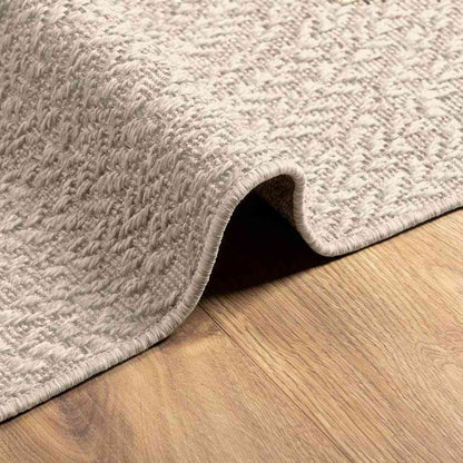 Vloerkleed ZIZUR room binnen en buiten 240x240 cm jute look