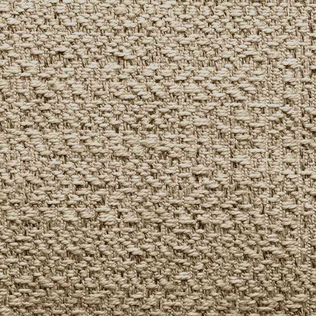 Vloerkleed ZIZUR beige binnen en buiten 80x150 cm jute look