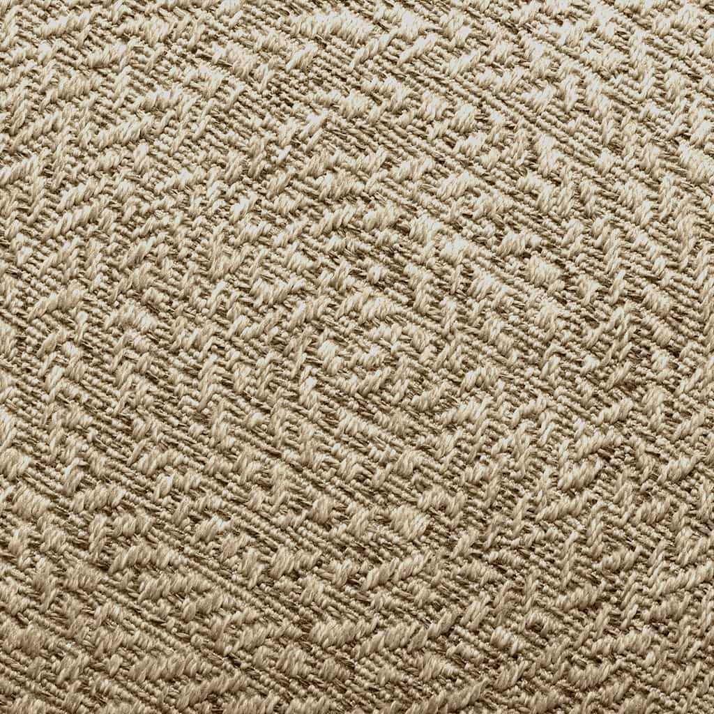 Vloerkleed ZIZUR beige binnen en buiten 80x250 cm jute look