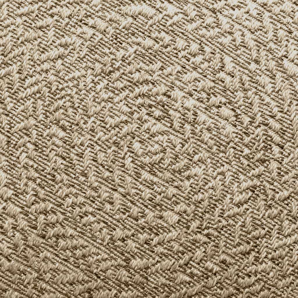 Vloerkleed ZIZUR beige binnen en buiten 100x200 cm jute look