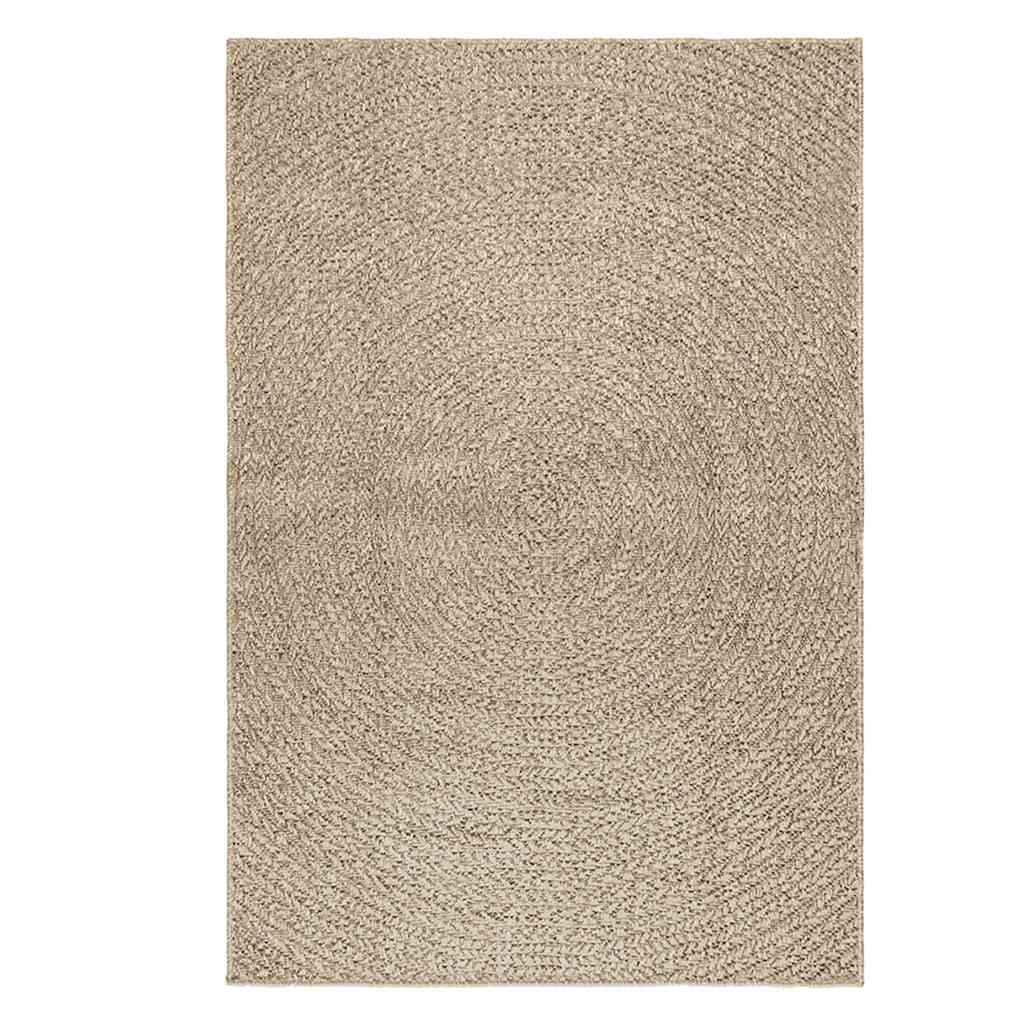 Vloerkleed ZIZUR beige binnen en buiten 120x170 cm jute look