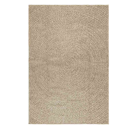 Vloerkleed ZIZUR beige binnen en buiten 120x170 cm jute look