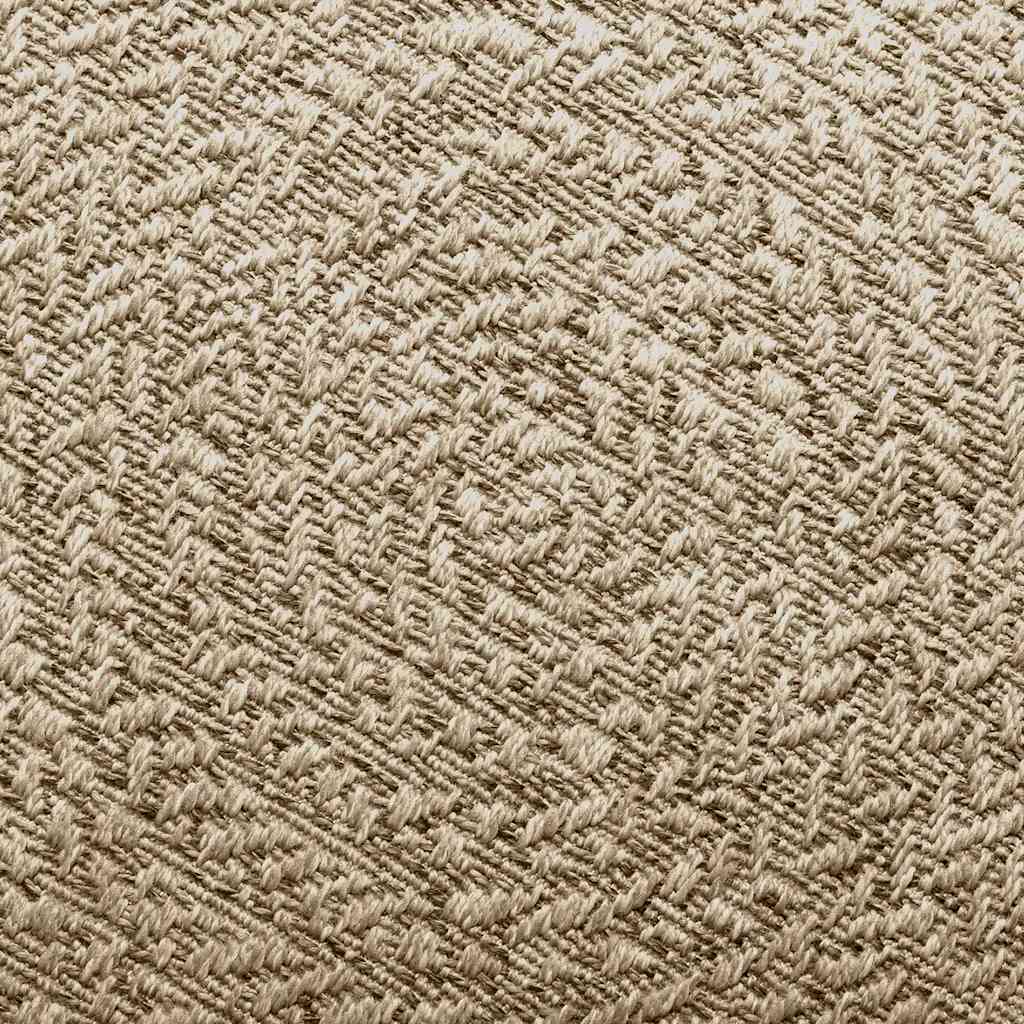 Vloerkleed ZIZUR beige binnen en buiten 140x200 cm jute look