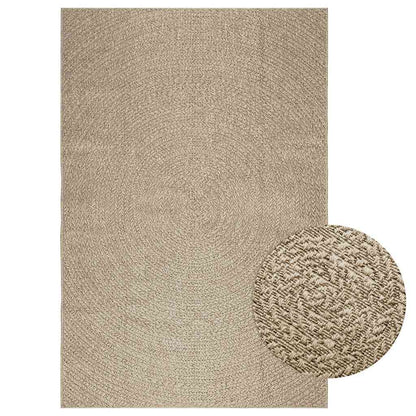 Vloerkleed ZIZUR beige binnen en buiten 160x230 cm jute look