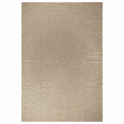 Vloerkleed ZIZUR beige binnen en buiten 200x290 cm jute look