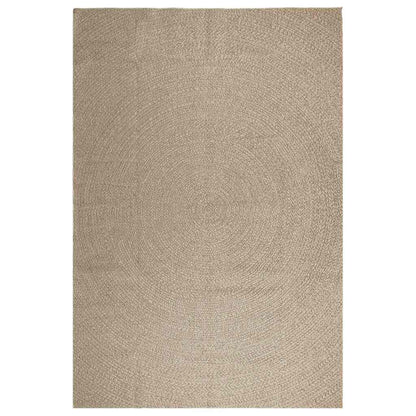 Vloerkleed ZIZUR beige binnen en buiten 240x340 cm jute look