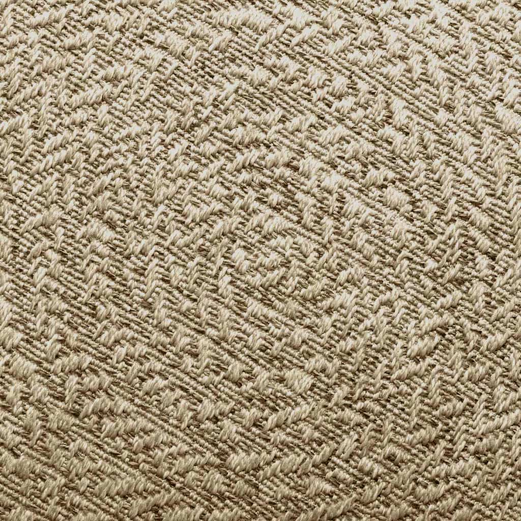 Vloerkleed ZIZUR beige binnen en buiten 240x340 cm jute look