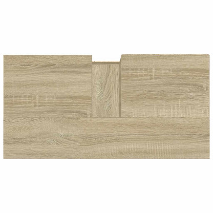 Wastafelkast 65x33x60 cm bewerkt hout sonoma eikenkleurig