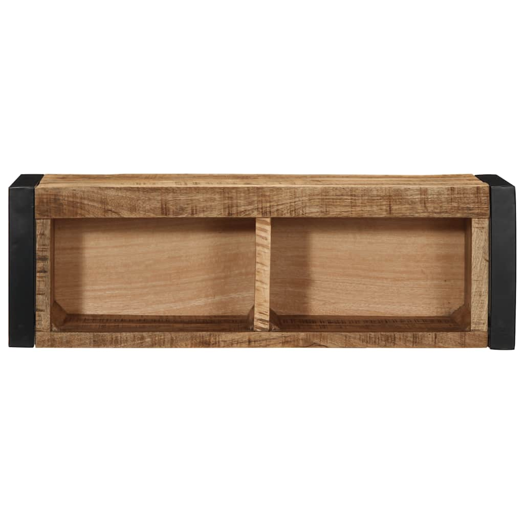 Tv-meubel 80x30x25 cm massief ruw mangohout