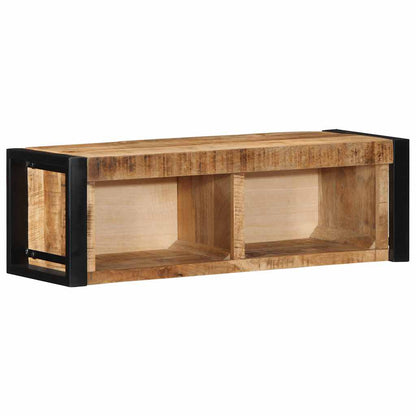 Tv-meubel 80x30x25 cm massief ruw mangohout