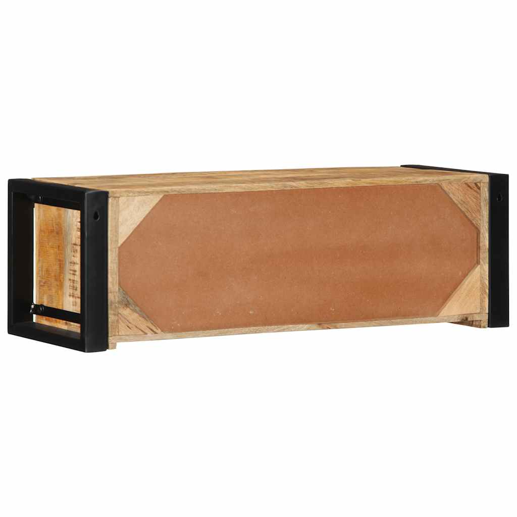 Tv-meubel 80x30x25 cm massief ruw mangohout