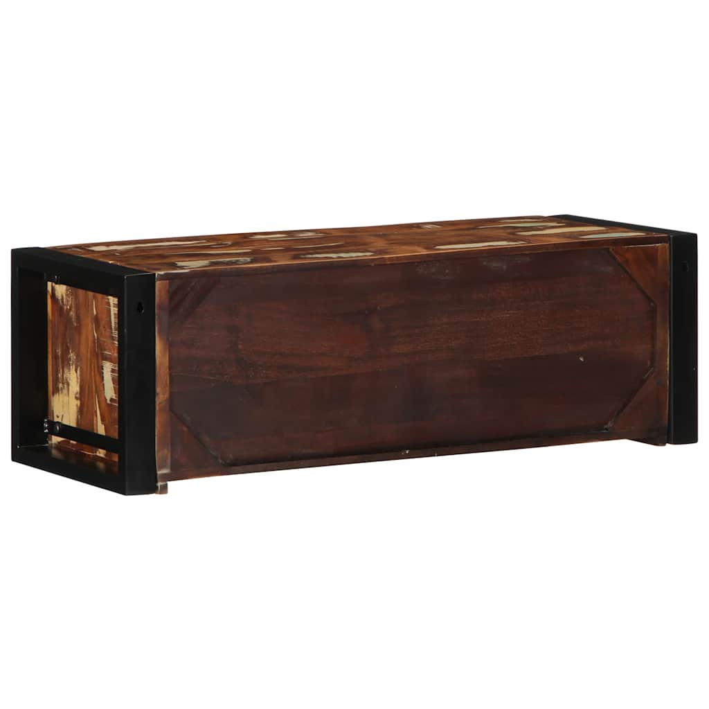 Tv-meubel 80x30x25 cm massief gerecycled hout meerkleurig