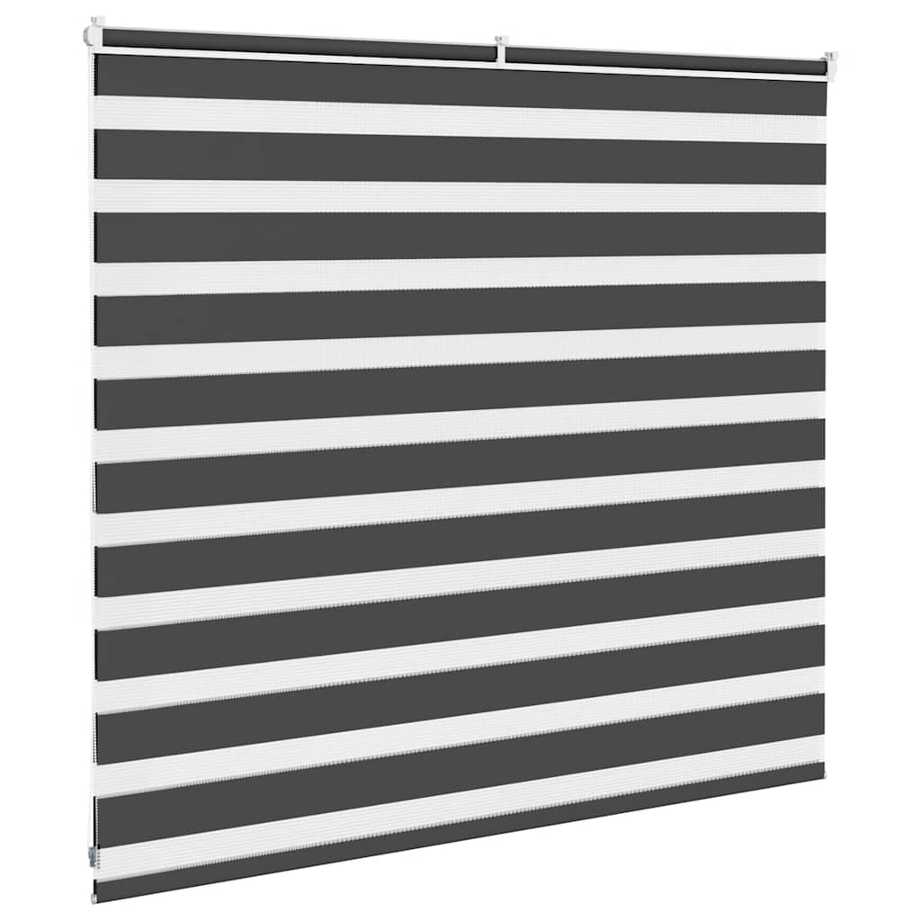 Zebra rolgordijn 165x100 cm stofbreedte 160,9 cm zwart