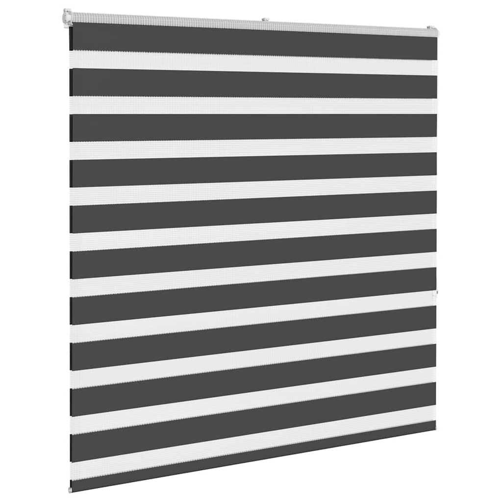 Zebra rolgordijn 150x150 cm stofbreedte 145,9 cm zwart