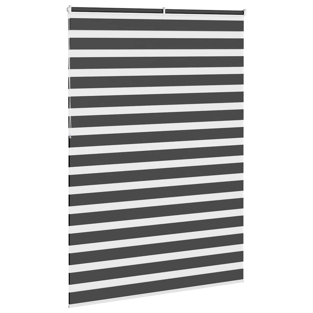 Zebra rolgordijn 160x230 cm stofbreedte 155,9 cm zwart