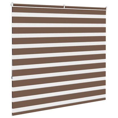 Zebra rolgordijn 165x150 cm stofbreedte 160,9cm polyester bruin