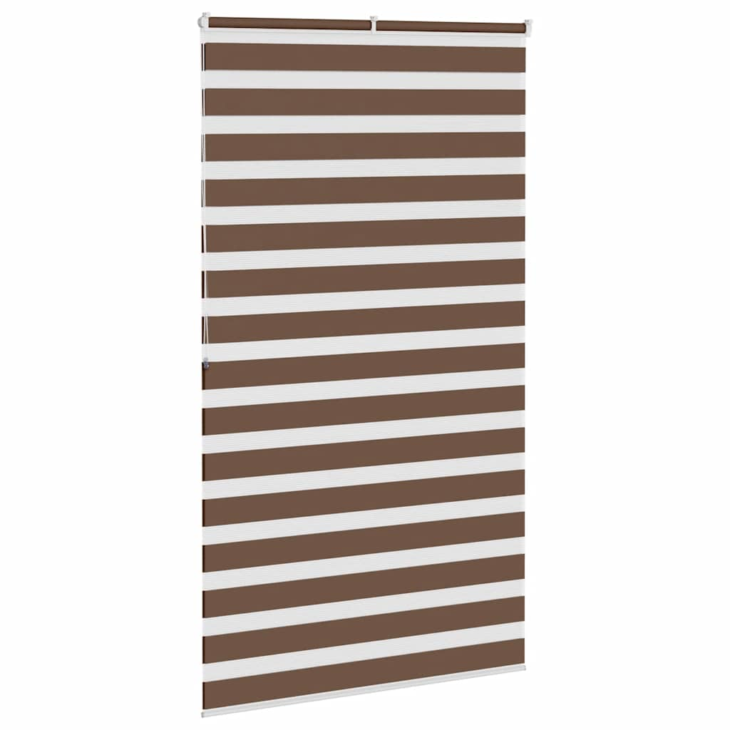 Zebra rolgordijn 130x200 cm stofbreedte 125,9cm polyester bruin