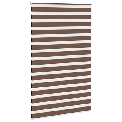 Zebra rolgordijn 150x200 cm stofbreedte 145,9cm polyester bruin